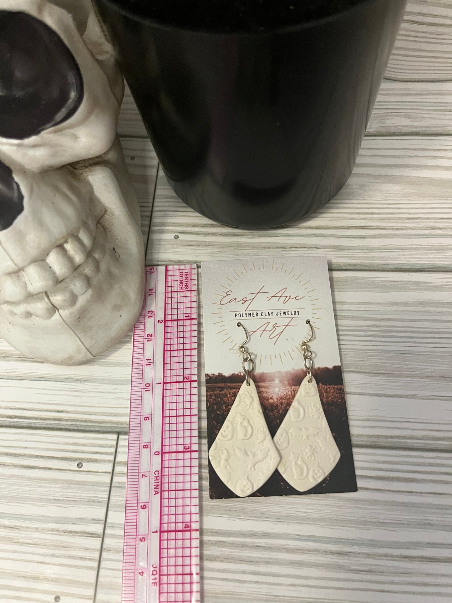 Monochrome Halloween Dangle
