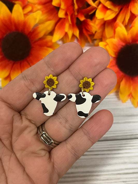 Cow Sunflower Stud