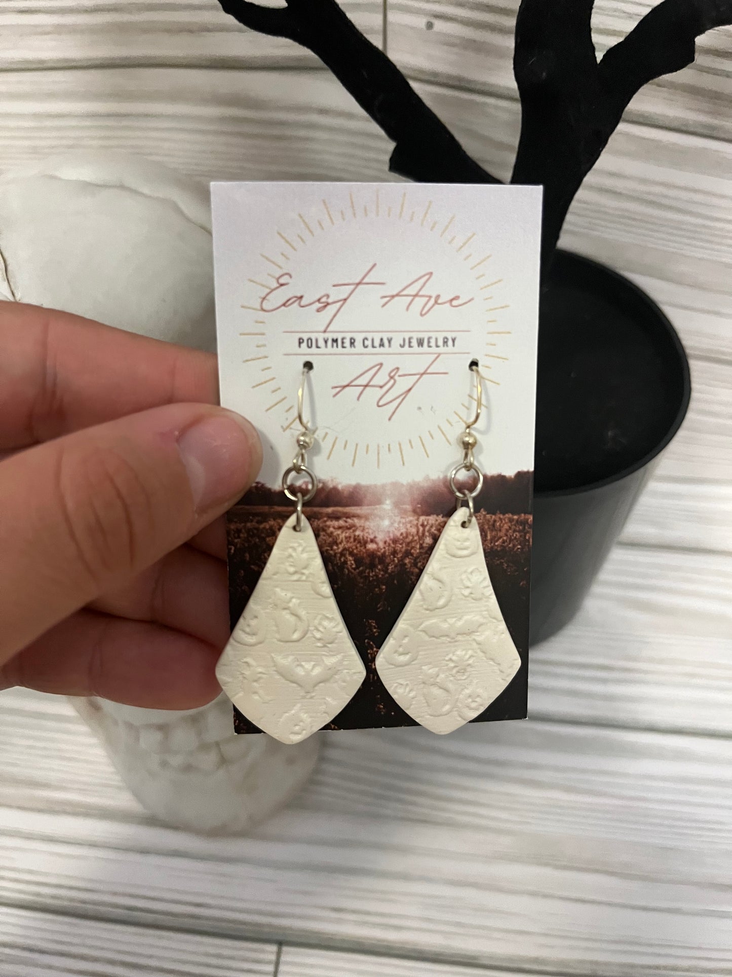 Monochrome Halloween Dangle