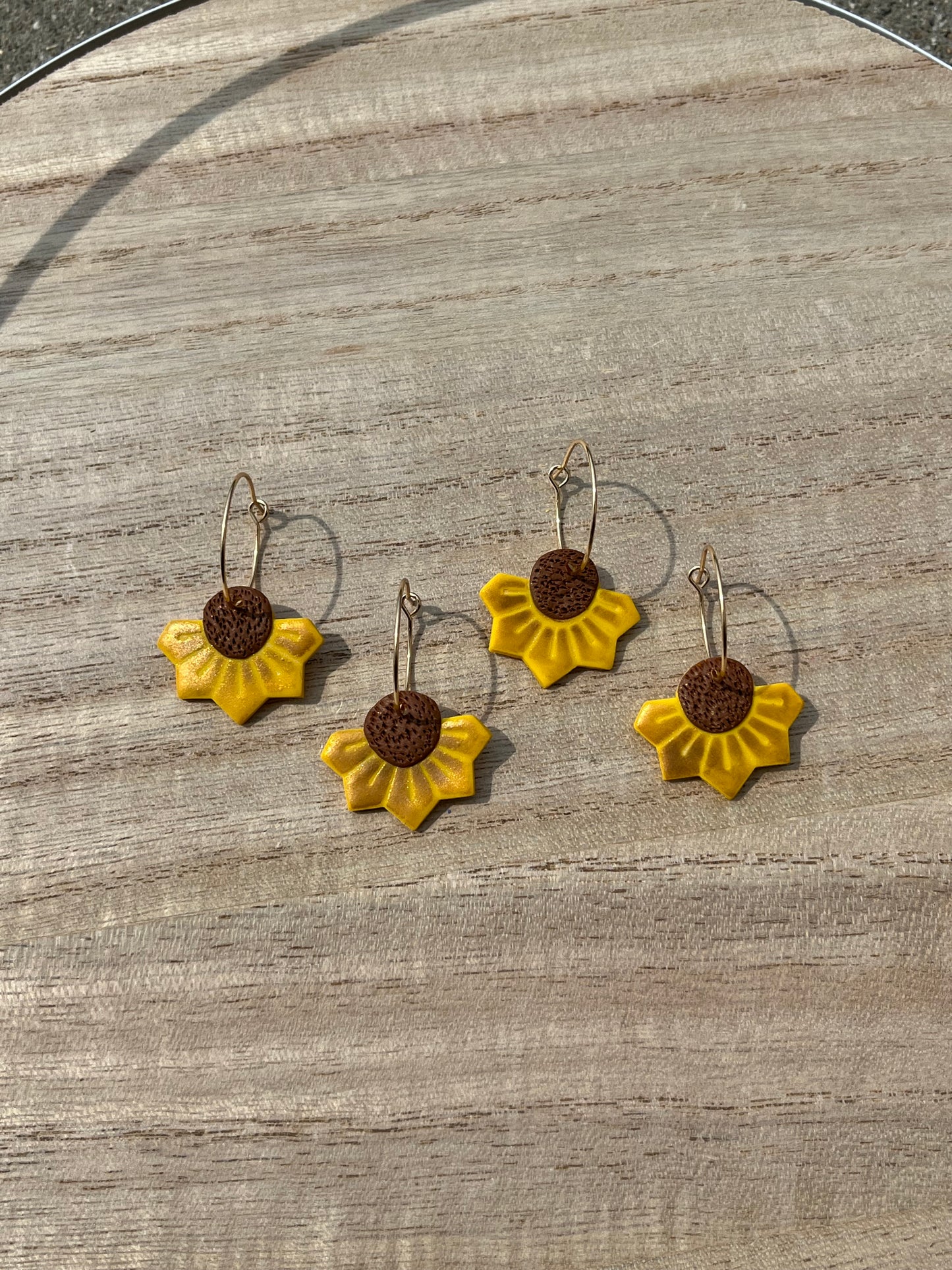 Half Sunflower Hoop