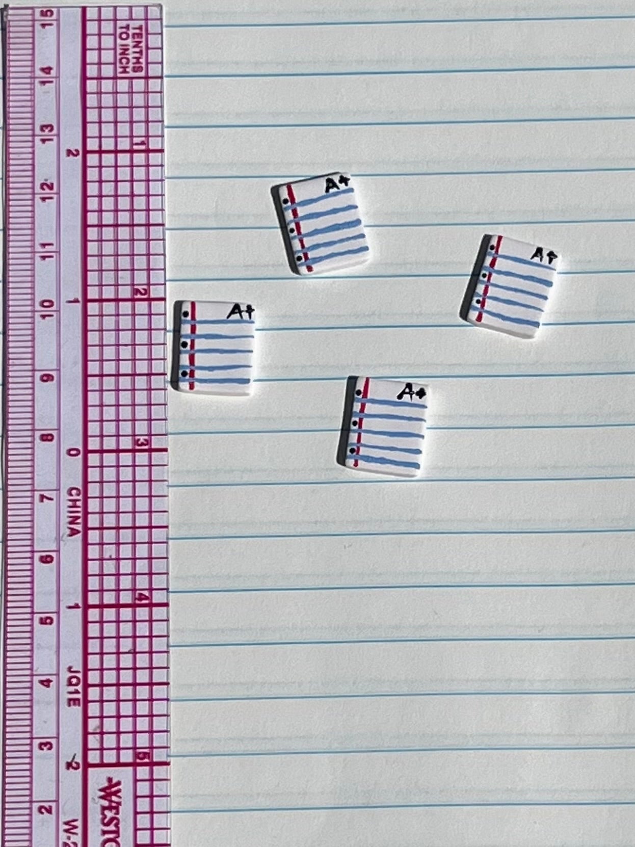 Lined paper stud