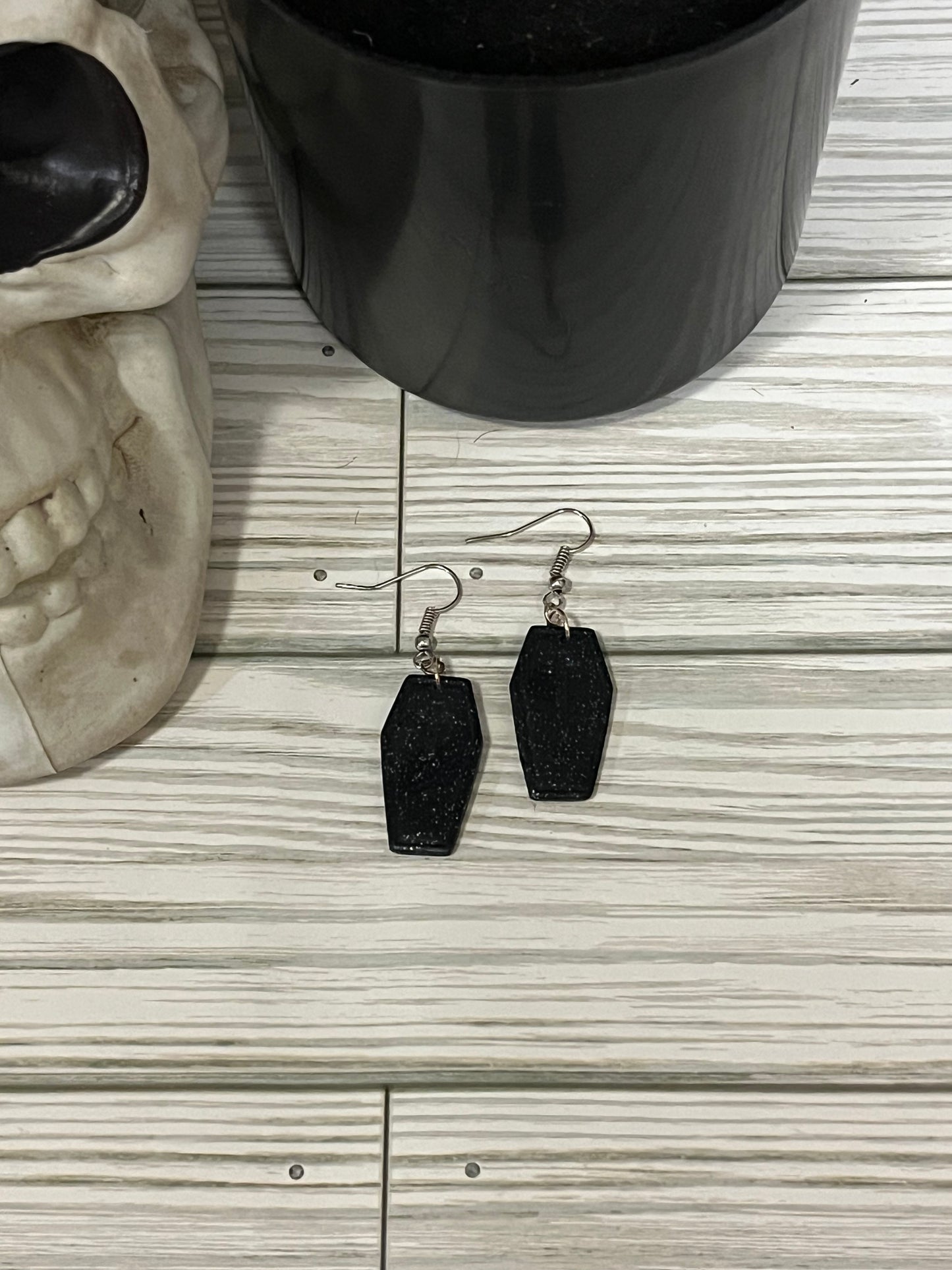 Sparkle Black Coffin
