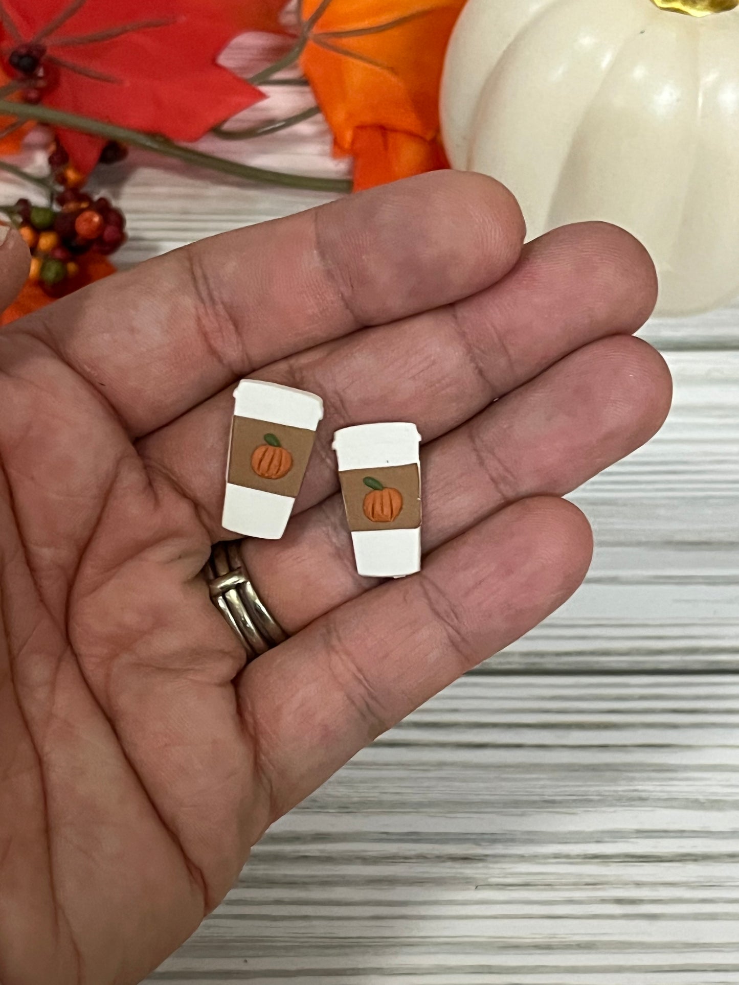 Pumpkin Spice Coffee Stud