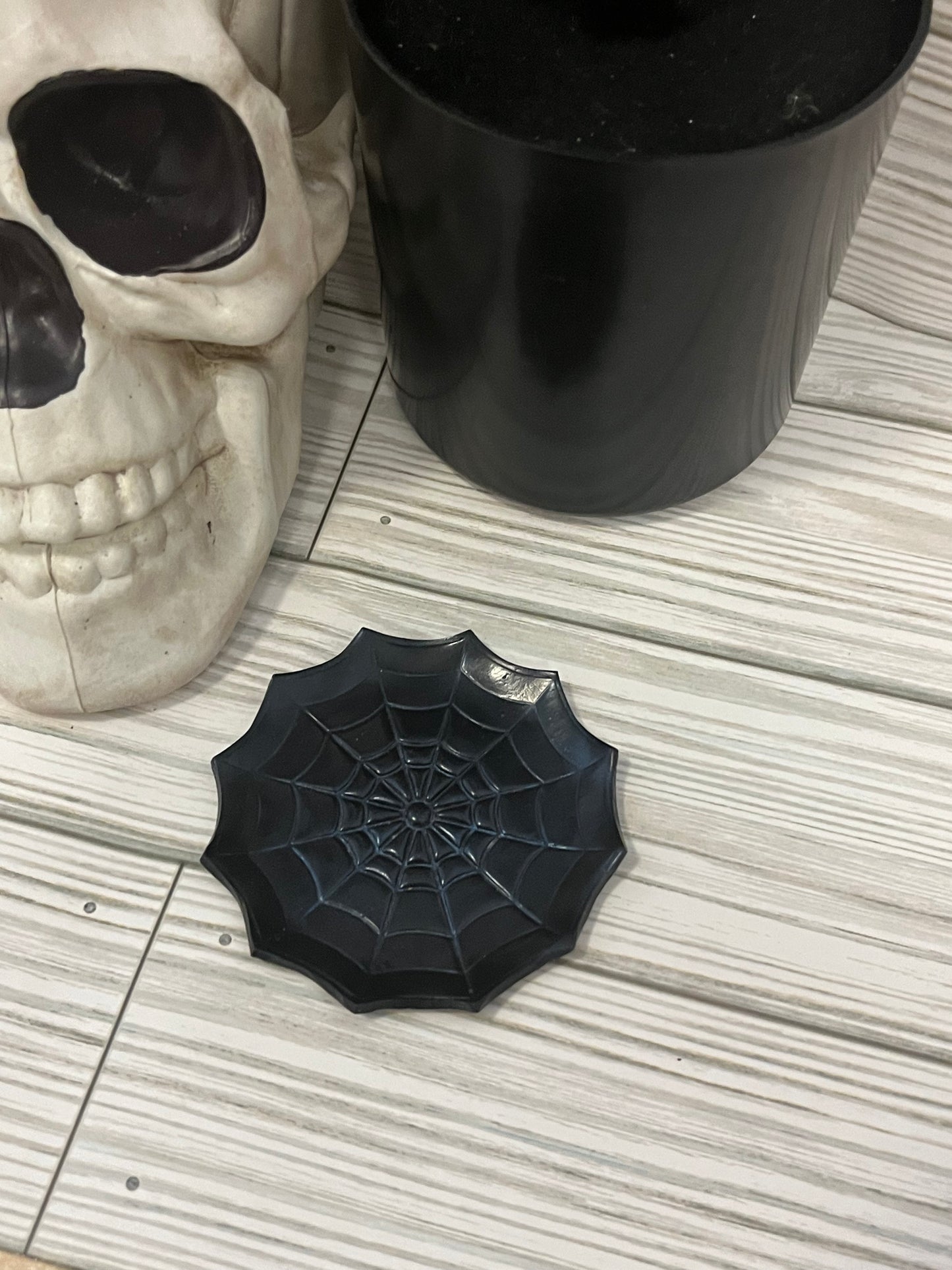 Black Web Trinket Dish