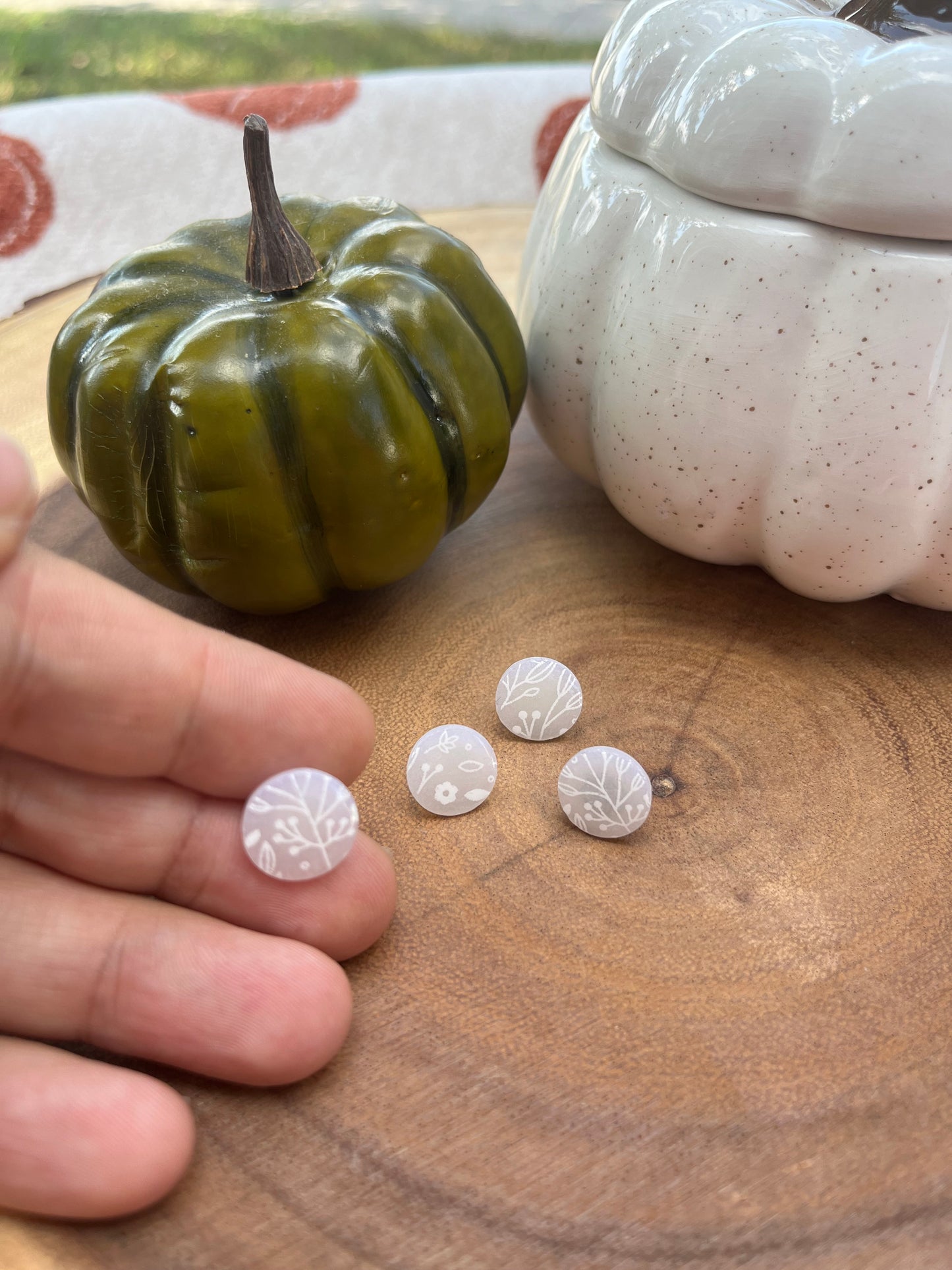 Clear Circle Stud