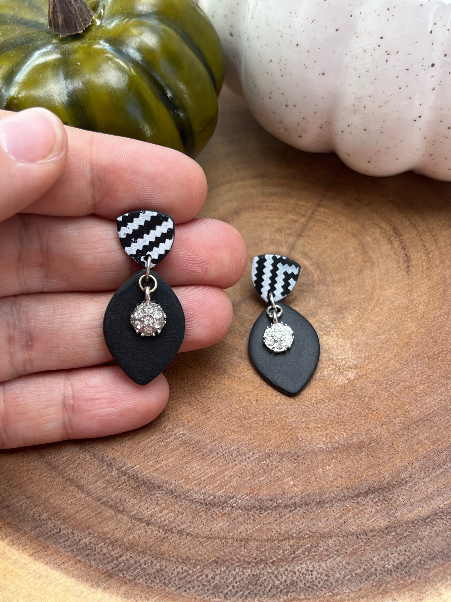 Black Chevron Charm