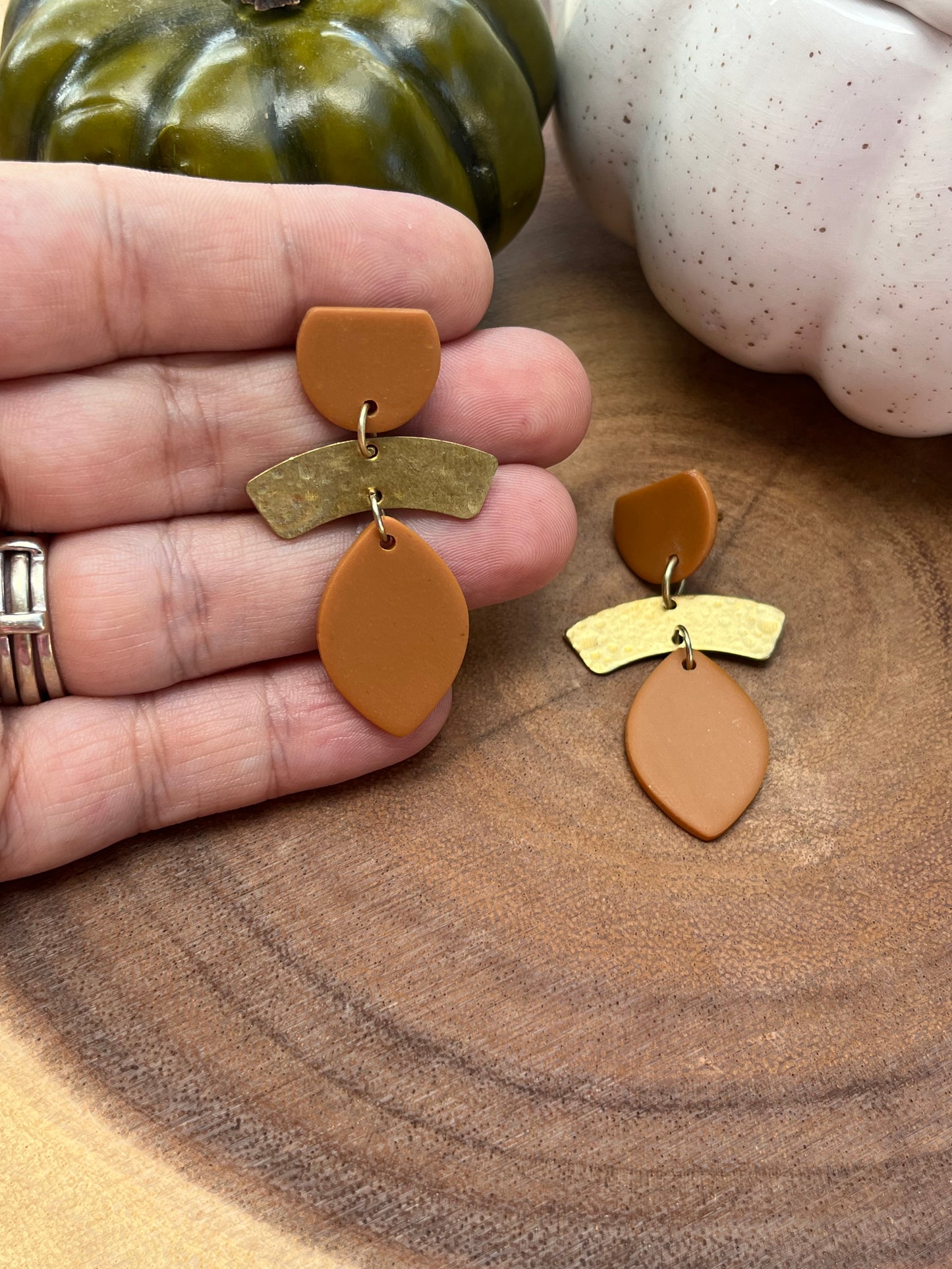 Burnt Orange Brass Tier