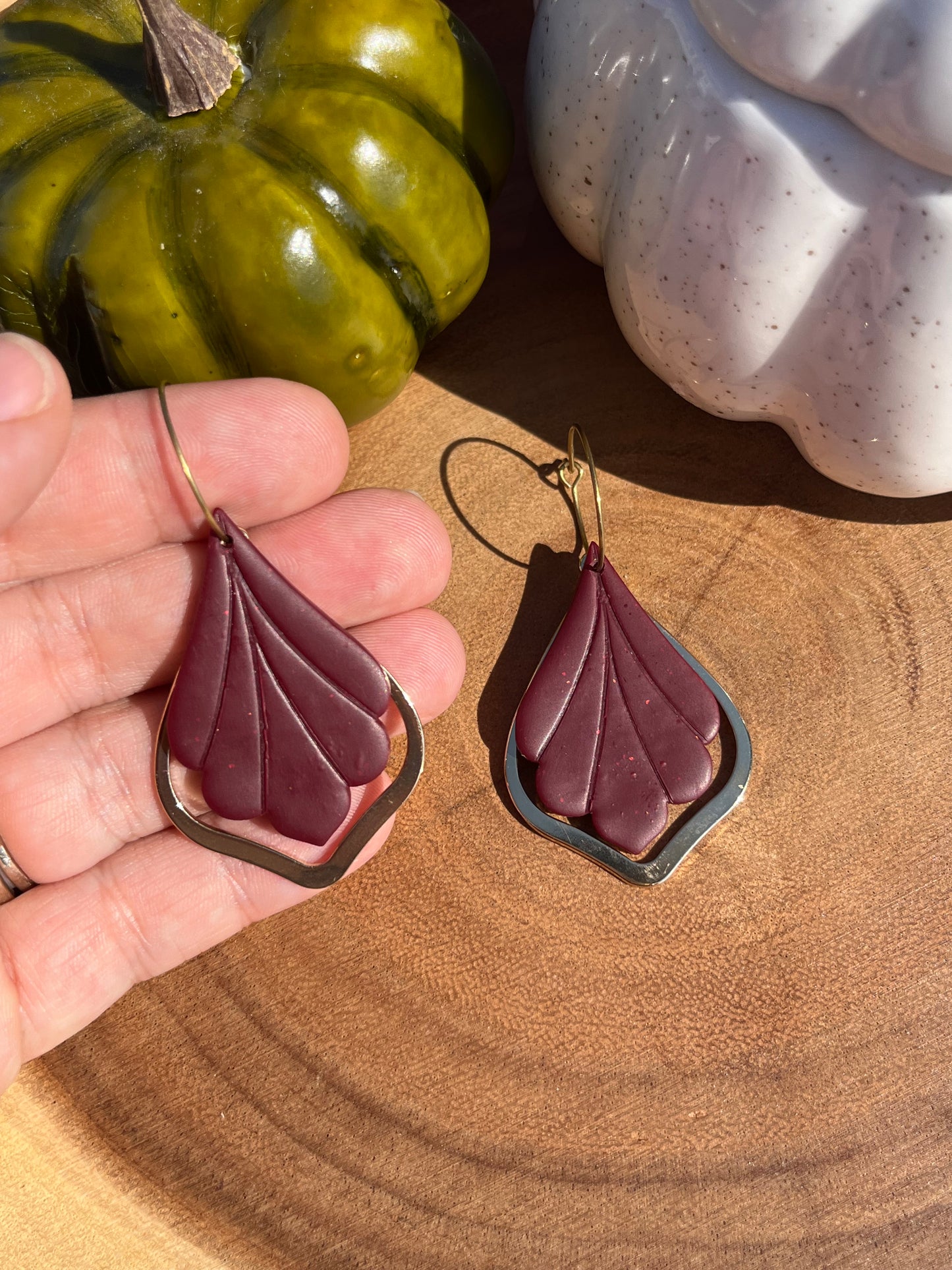 Maroon Leaf Overlay
