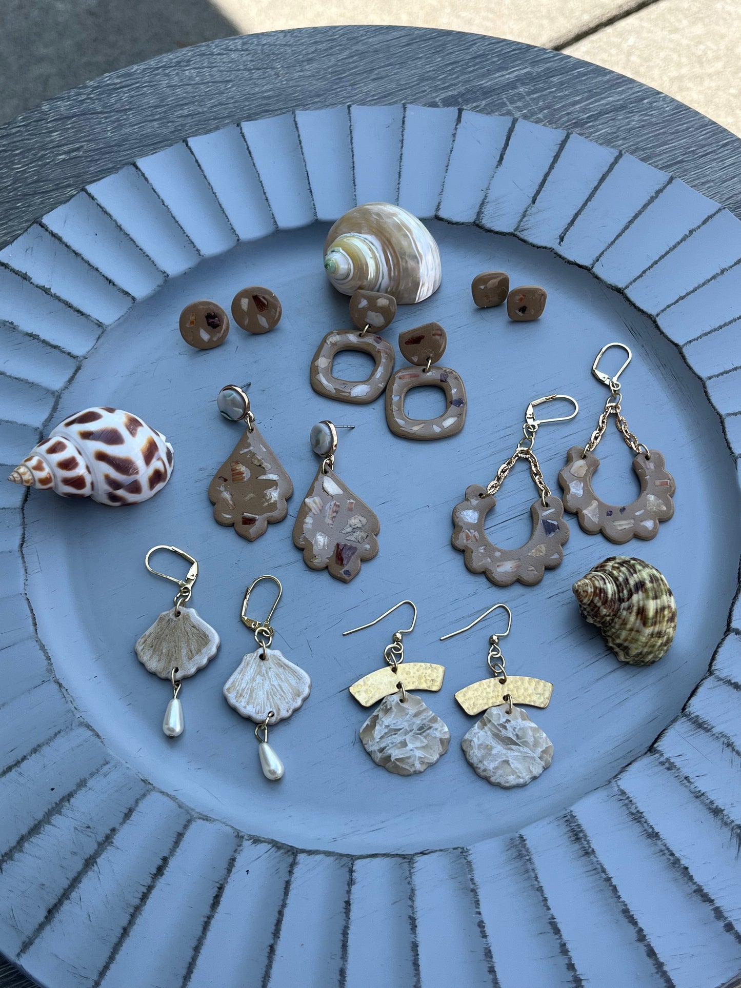 Shelly Circle Studs