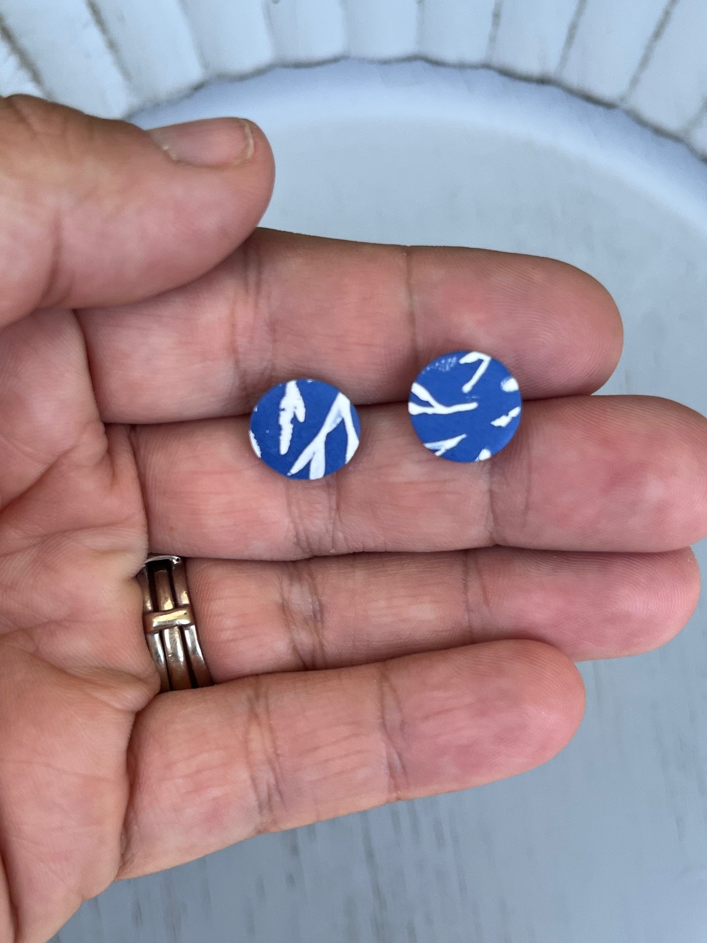 Floral Circle Studs