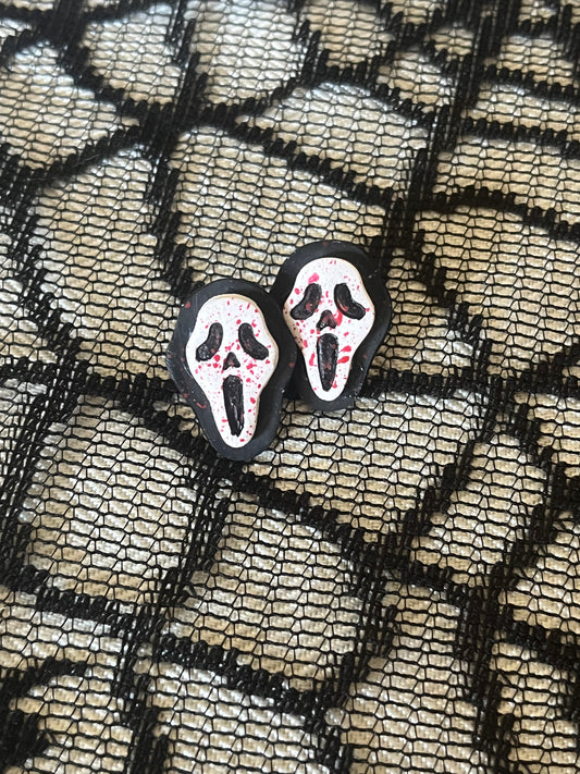 Ghost Face Stud and Dangle