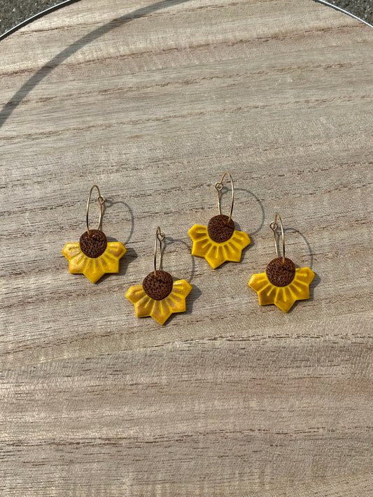 Half Sunflower Hoop